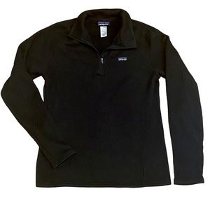 Patagonia Women’s Better Sweater 1/4 Zip Fleece Black Medium